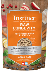 Instinct Raw Longevity 100% Freeze-Dried Raw Meals Grass-Fed Beef & Wild-Caught Cod Recipe